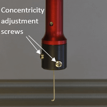 Manual hook concentricity adjustment