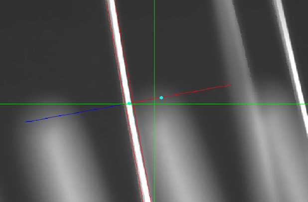 Wire position can be measured and then hook alignment corrected